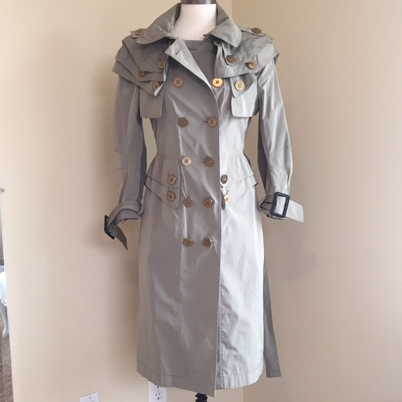 Burberry light green trench coat new with tags